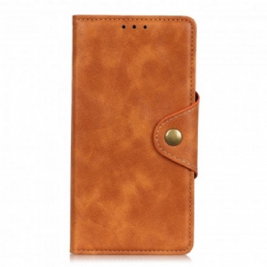 Folio-hoesje voor Moto G50 Decoratieve Knoop Van Imitatieleer