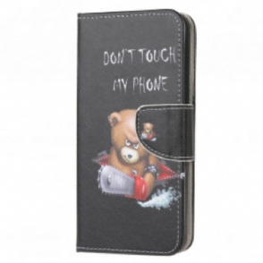 Leren Hoesje voor Moto G50 Gevaarlijke Beer