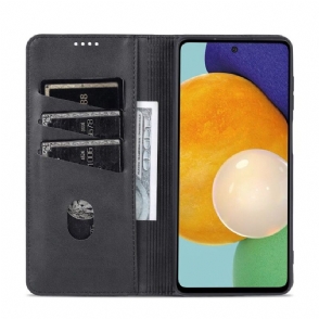 Cover voor Samsung Galaxy M52 5G Portemonnee Azns Kunstleer
