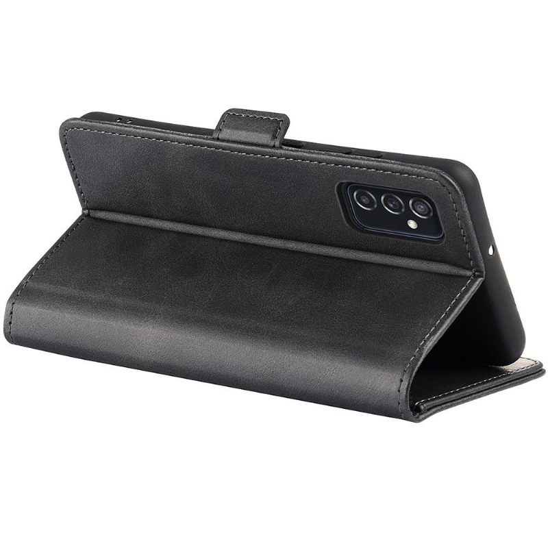 Cover voor Samsung Galaxy M52 5G Portemonnee Leren Mat Kunstleer
