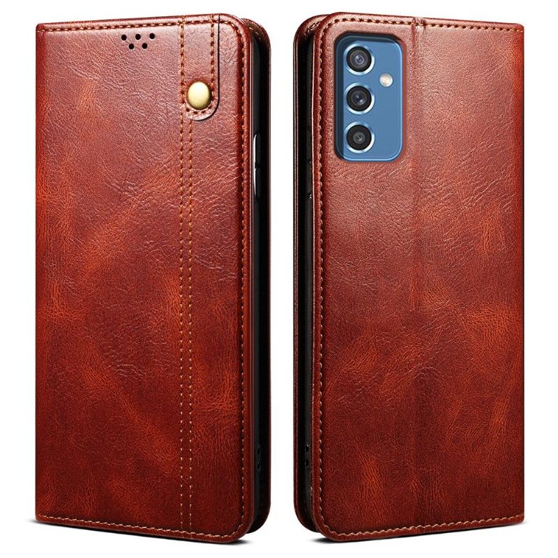 Folio-hoesje voor Samsung Galaxy M52 5G Ernestine Zichtbare Naden