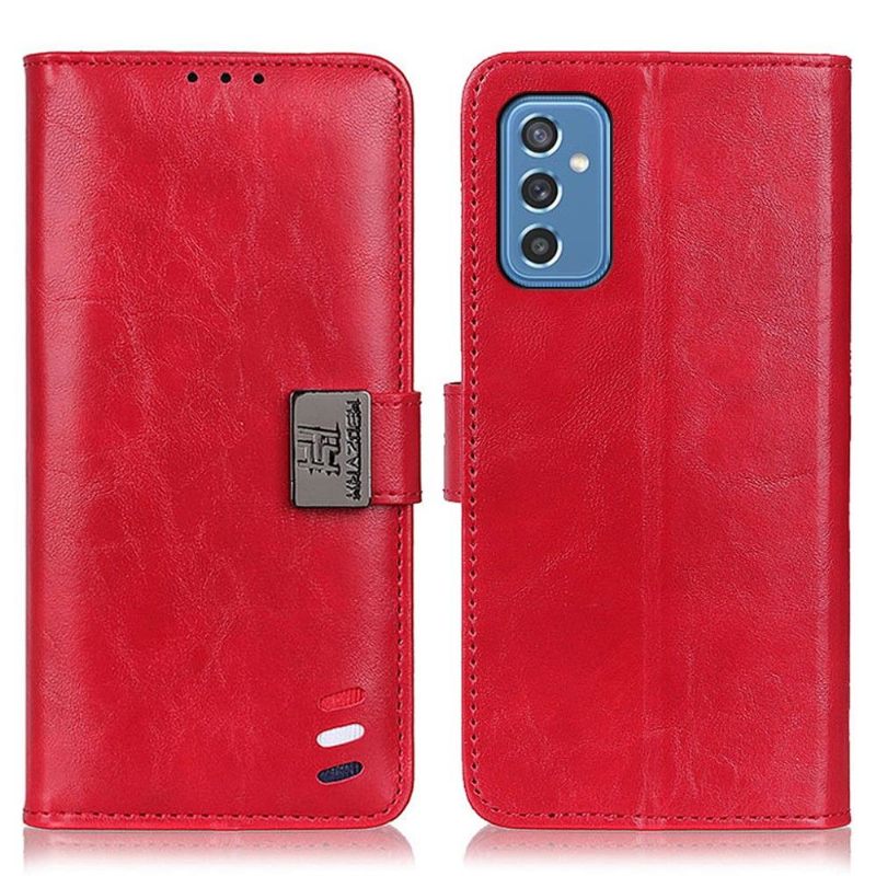 Folio-hoesje voor Samsung Galaxy M52 5G Khazneh Leereffect Melodie