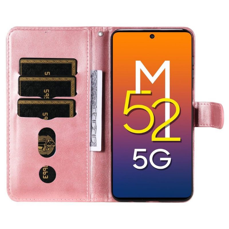 Folio-hoesje voor Samsung Galaxy M52 5G Portemonnee Elena Portemonnee