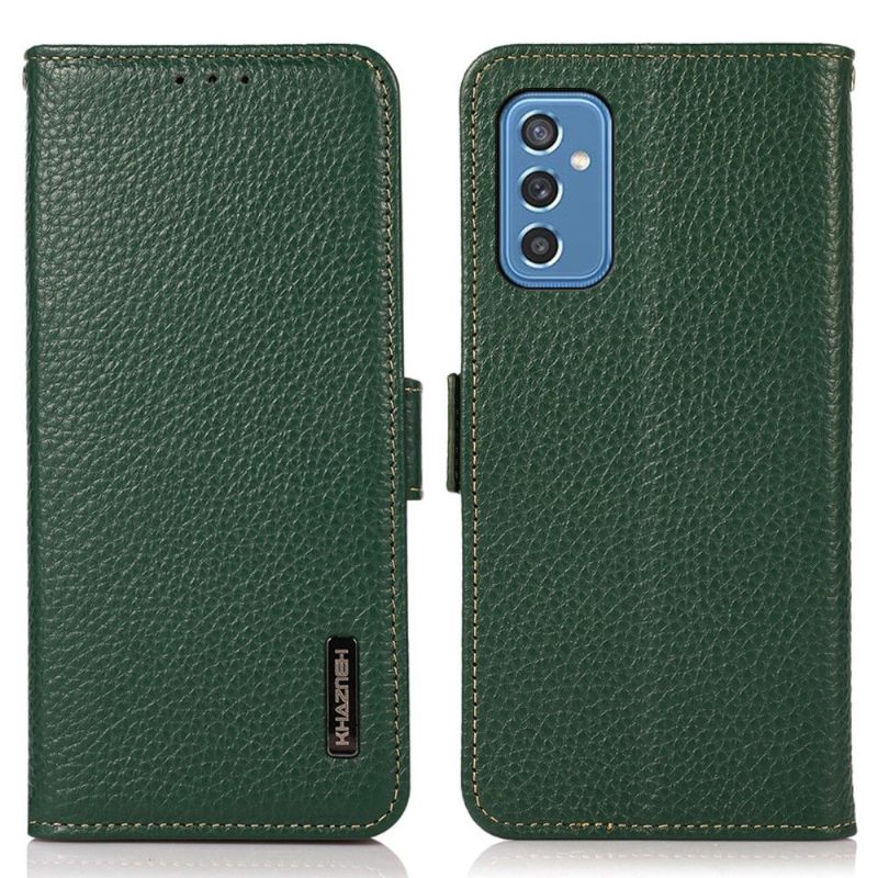 Leren Hoesje voor Samsung Galaxy M52 5G Khazneh Glanzend Glanzend Leer