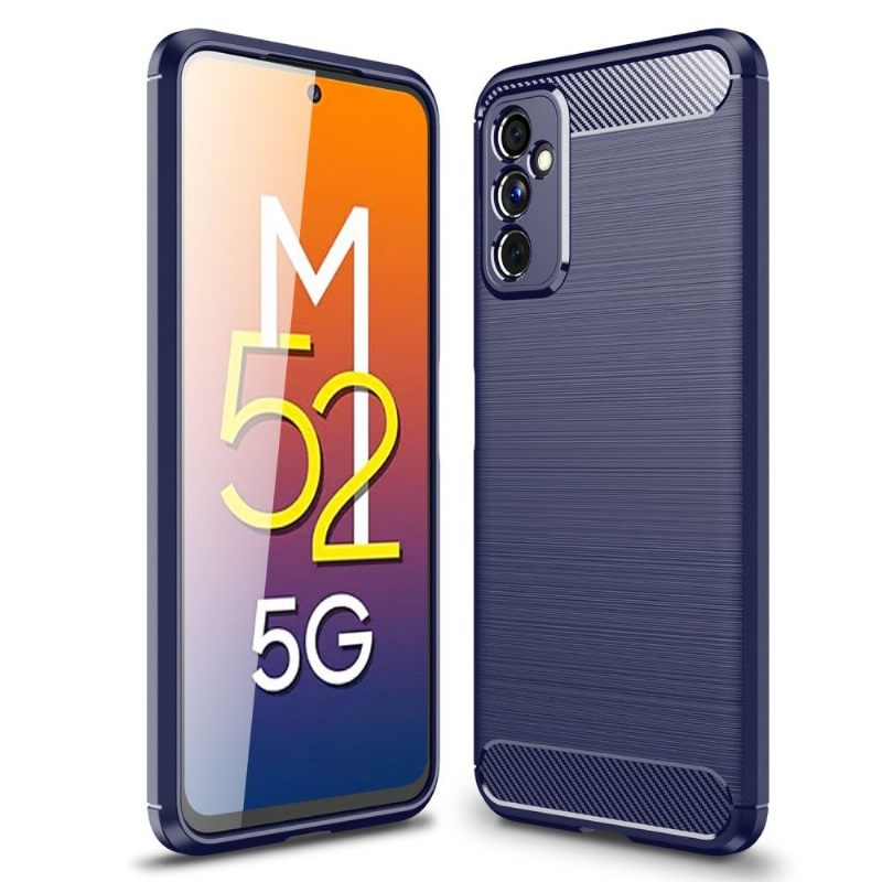 Telefoonhoesje voor Samsung Galaxy M52 5G Bescherming Flexibel Geborsteld Effect