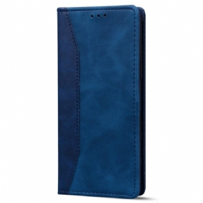 Bescherming Hoesje voor iPhone 14 Folio-hoesje Tweekleurig Zakelijk Leereffect
