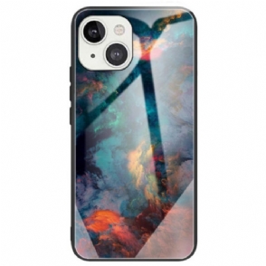 Hoesje voor iPhone 14 Aquarel Patroon Gehard Glas