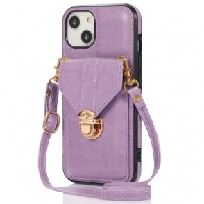 Hoesje voor iPhone 14 Portemonnee Crossbody-portemonnee