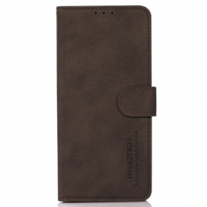Leren Hoesje voor iPhone 14 Khazneh Modieus Leereffect