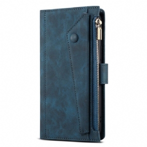 Leren Hoesje voor iPhone 14 Met Ritssluiting