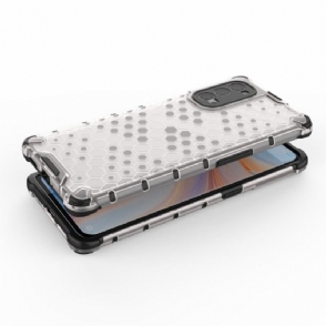 Hoesje voor Oppo Reno 4 Pro 5G Honingraatontwerp