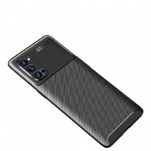 Hoesje voor Oppo Reno 4 Pro 5G Koolstofvezeleffect