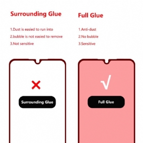Xiaomi Mi 9 Se - Schermbeschermer Van Gehard Glas Op Ware Grootte - Zwart