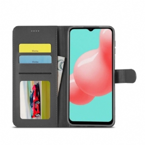 Cover voor Samsung Galaxy A32 5G Folio-hoesje Ledereffect Lc.imeeke