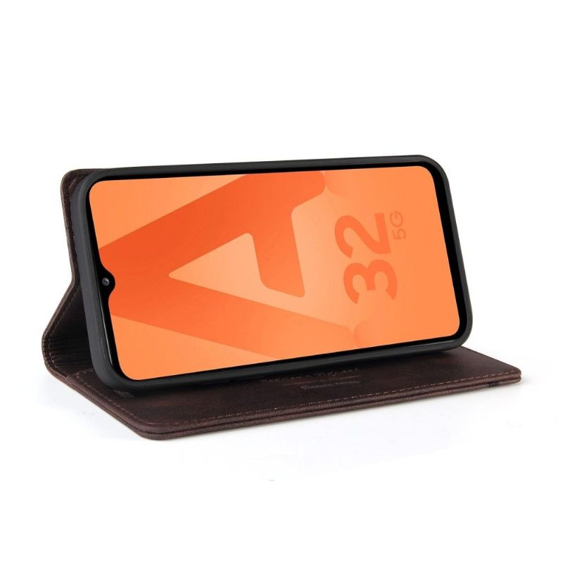 Folio-hoesje voor Samsung Galaxy A32 5G Gq.utrobe Kunstleer Retro