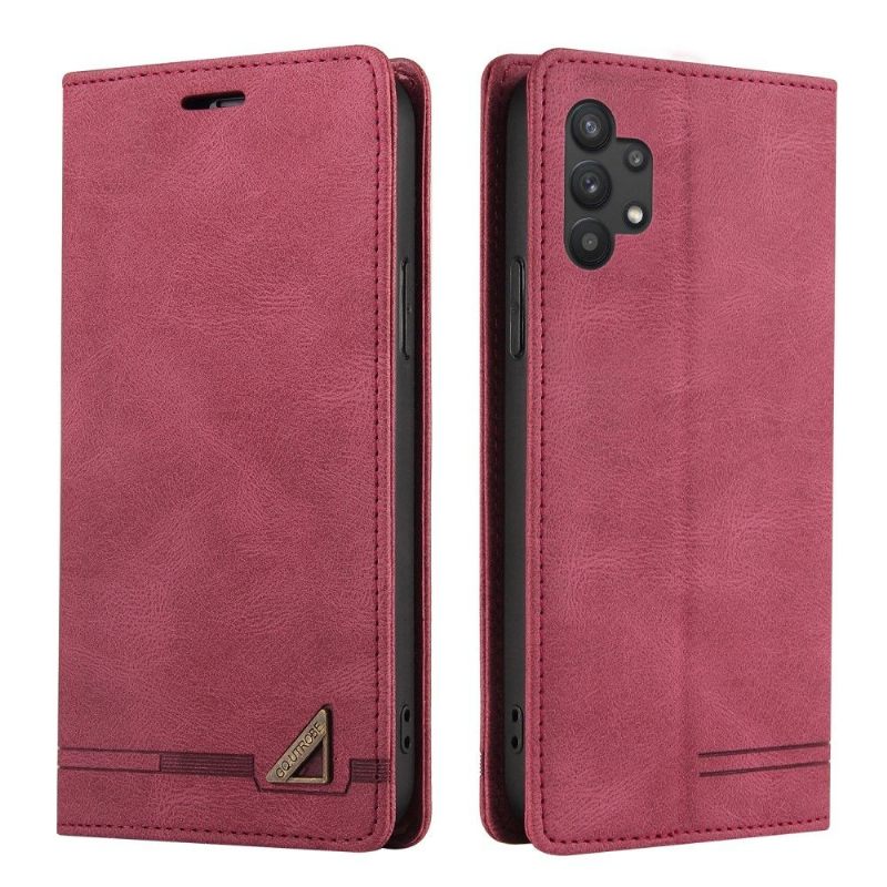 Folio-hoesje voor Samsung Galaxy A32 5G Gq.utrobe Kunstleer Retro
