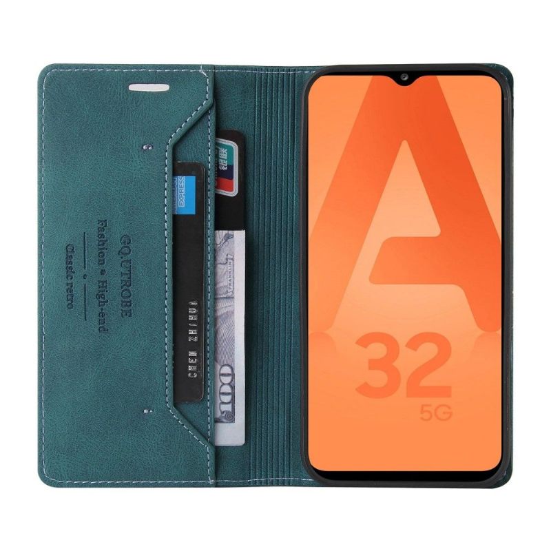 Folio-hoesje voor Samsung Galaxy A32 5G Gq.utrobe Kunstleer Retro