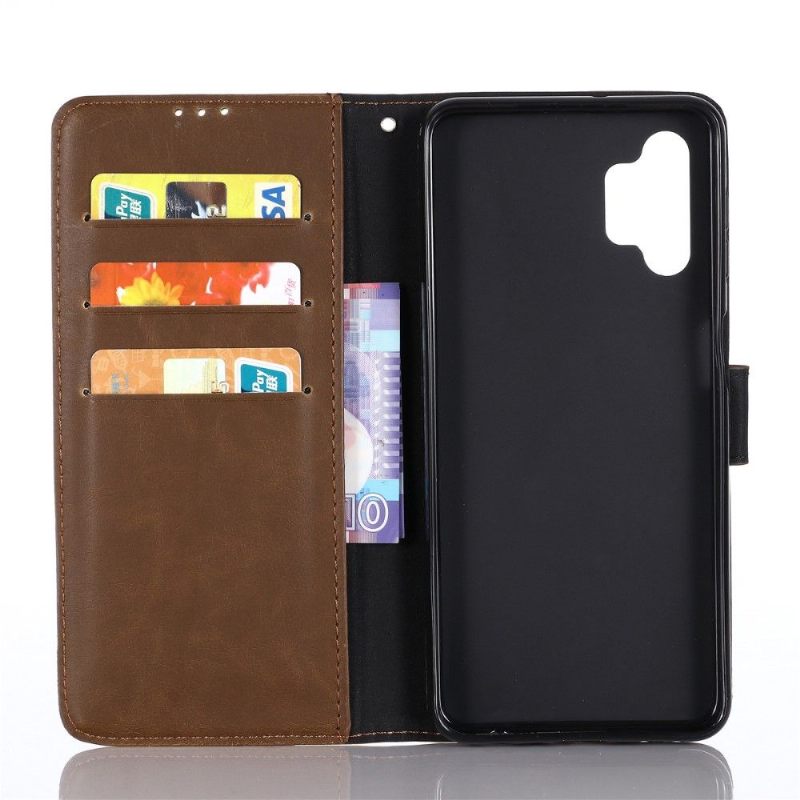 Folio-hoesje voor Samsung Galaxy A32 5G Retro Leereffect