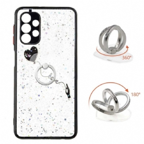 Hoesje voor Samsung Galaxy A32 5G Anti-fall Vliegende Hartballon Met Ring