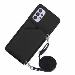 Hoesje voor Samsung Galaxy A32 5G Aude Lanyard Met Meerdere Compartimenten