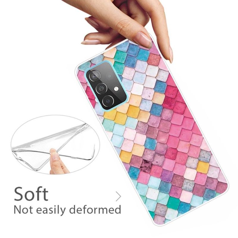 Hoesje voor Samsung Galaxy A32 5G Kleurrijke Vierkanten