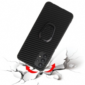 Hoesje voor Samsung Galaxy A32 5G Koolstofvezelring