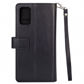 Leren Hoesje voor Samsung Galaxy A32 5G Bescherming Portemonnee Leren Met Ketting Kunstleer