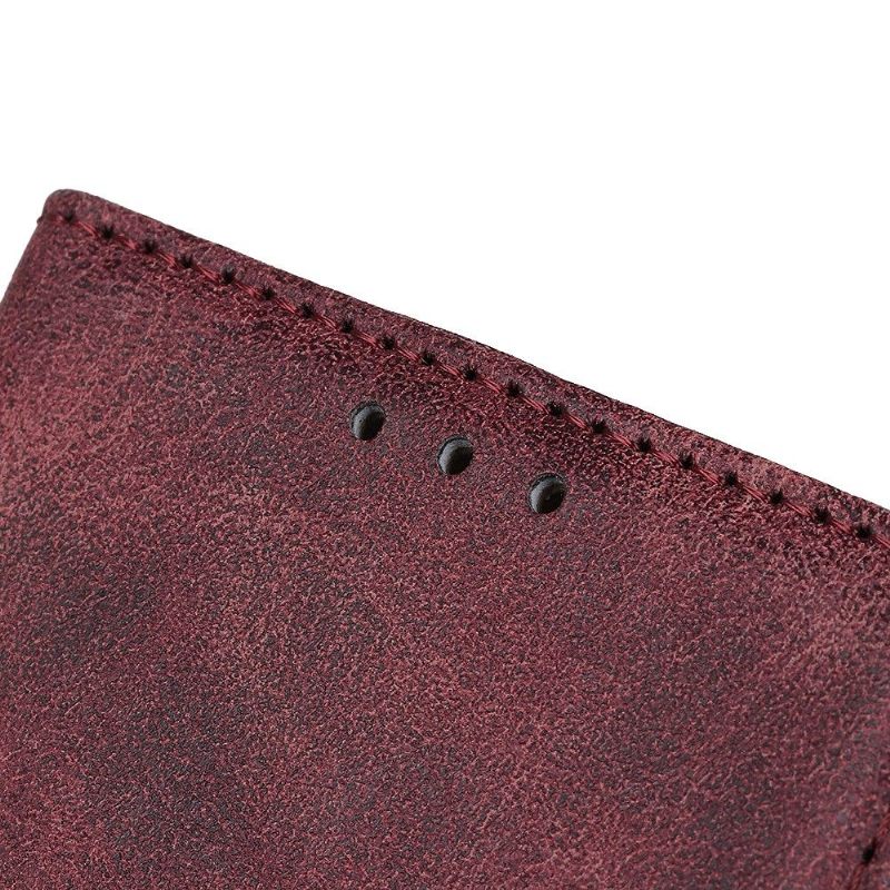 Folio-hoesje voor Huawei Mate 30 Lite Edouard In Vintage Kunstleer