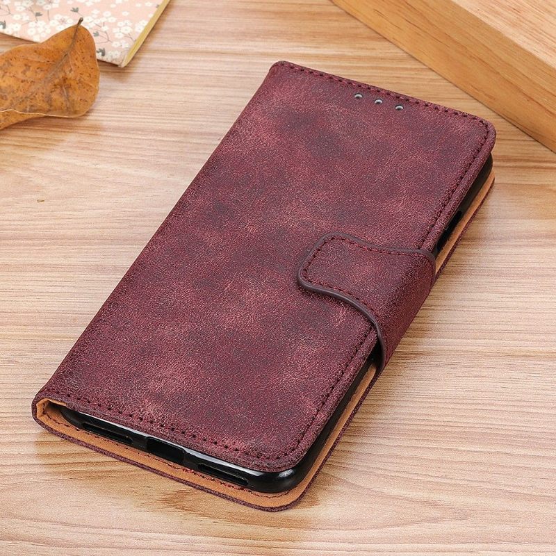 Folio-hoesje voor Huawei Mate 30 Lite Edouard In Vintage Kunstleer