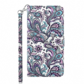 Folio-hoesje voor Samsung Galaxy M12 / A12 Bloemen Patronen