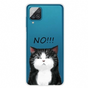 Hoesje voor Samsung Galaxy M12 / A12 De Kat Die Nee Zegt
