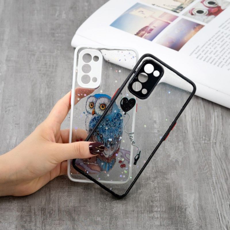 Hoesje voor Oppo Find X3 Lite Neergestreken Uil