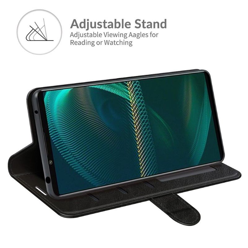 Cover voor Sony Xperia 5 III Anti-fall Kunstleer Functie Stand