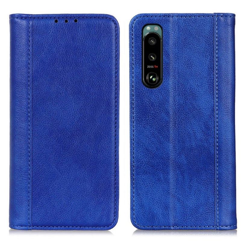 Cover voor Sony Xperia 5 III Folio-hoesje Sylvester Kunstleer