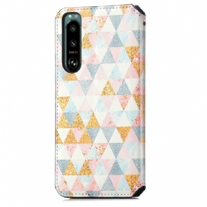 Flip Case voor Sony Xperia 5 III Scandinavische Stijl