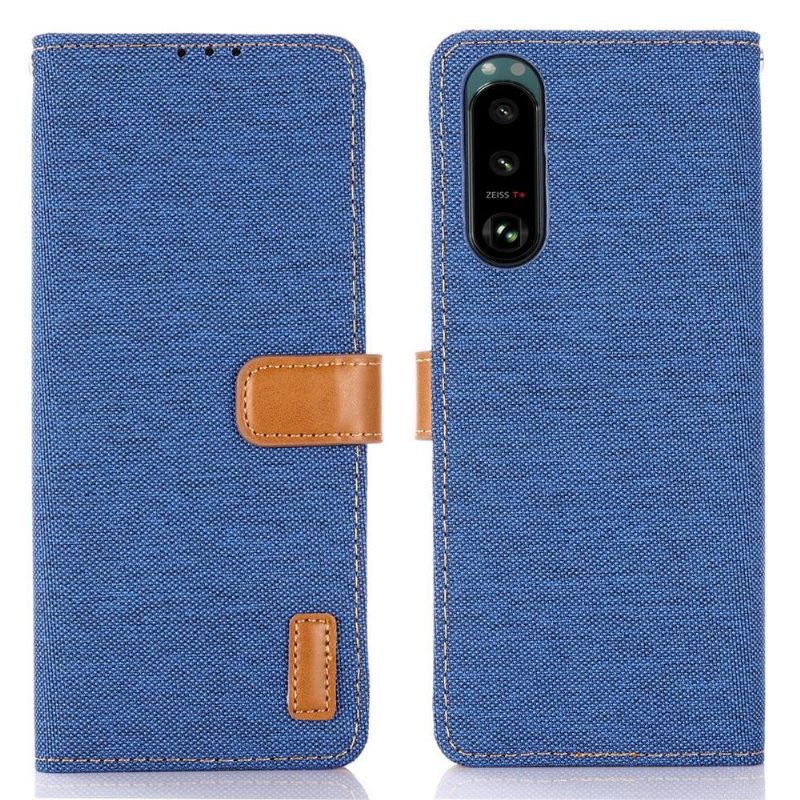 Folio-hoesje voor Sony Xperia 5 III Canvaseffect Oxford