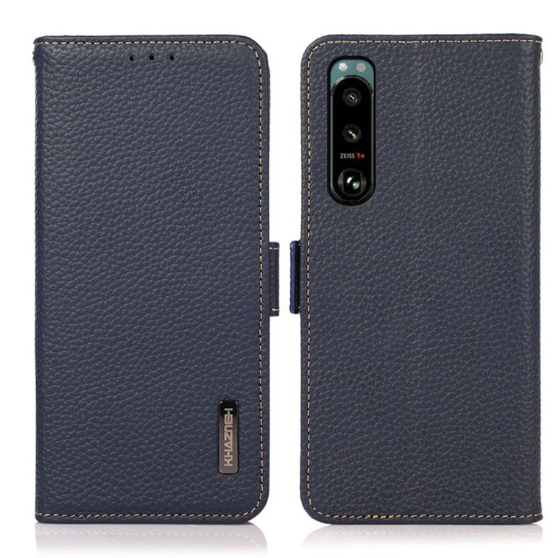 Folio-hoesje voor Sony Xperia 5 III Khazneh Generfd Leer