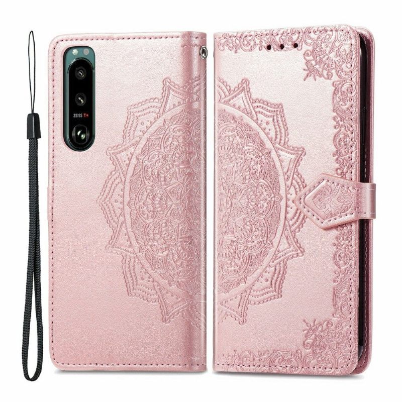 Folio-hoesje voor Sony Xperia 5 III Mandala-kaarthouder