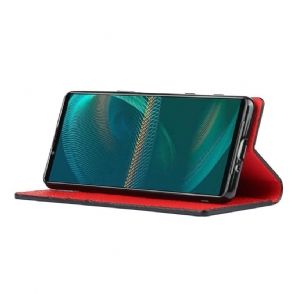 Folio-hoesje voor Sony Xperia 5 III Met Ketting Leer