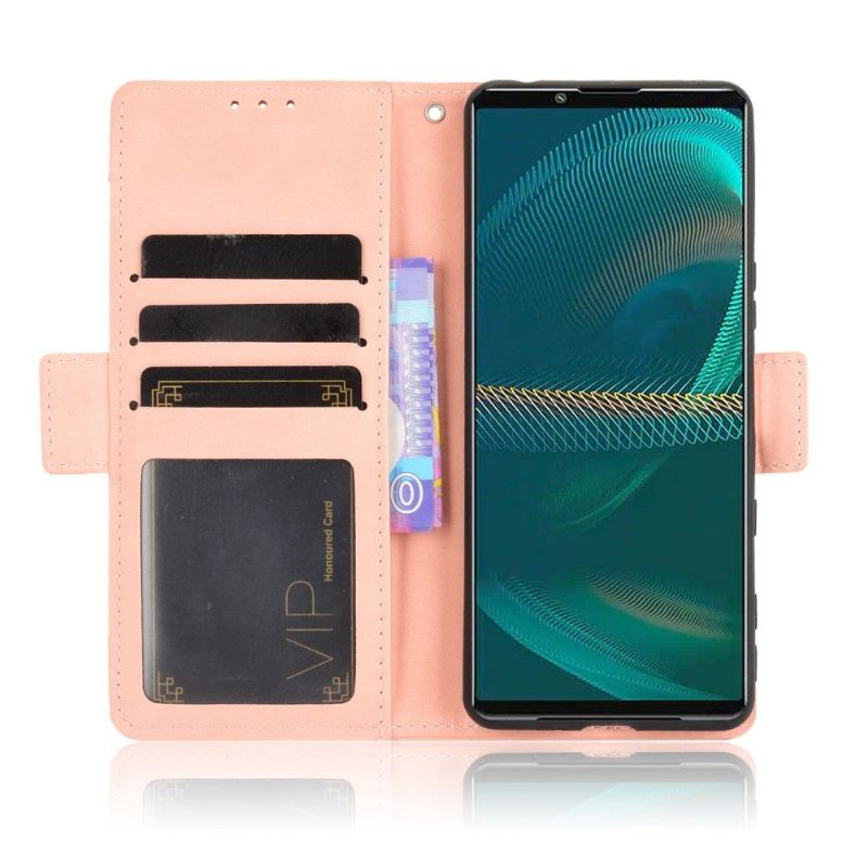 Folio-hoesje voor Sony Xperia 5 III Premium Met Kaarthouder