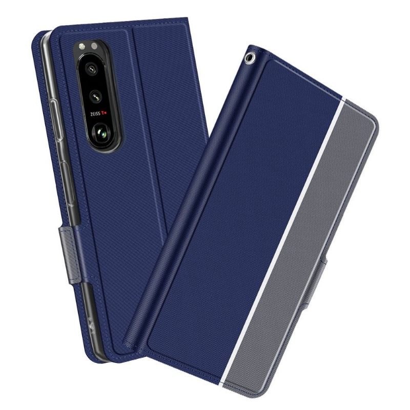Folio-hoesje voor Sony Xperia 5 III Victoria-stijl Leer