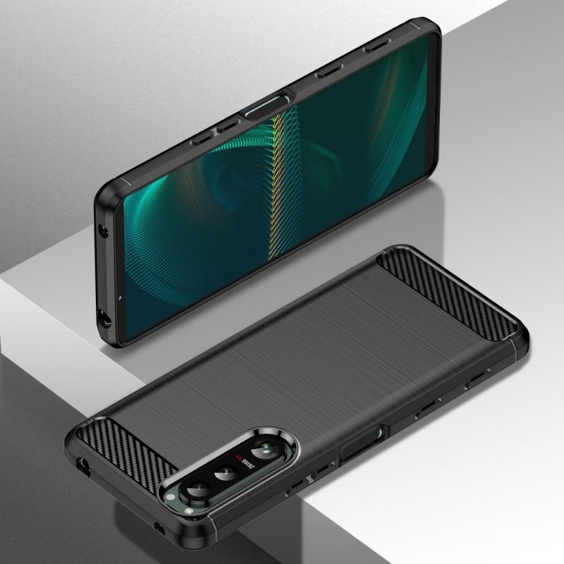 Hoesje voor Sony Xperia 5 III Geborsteld Effect Flexibel