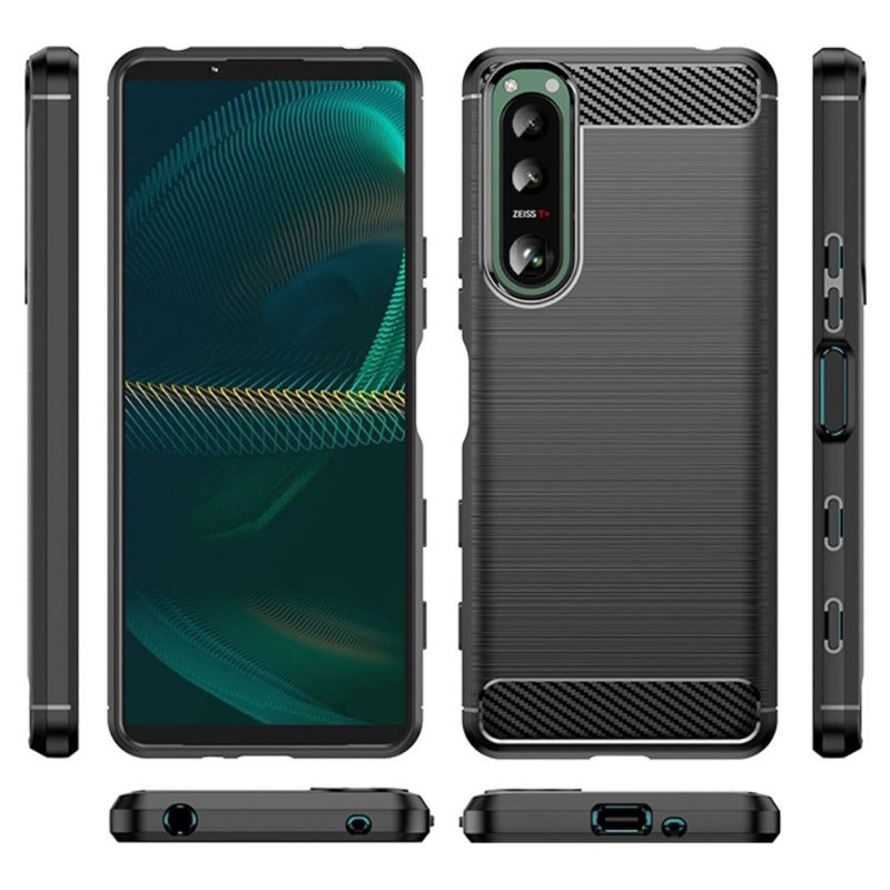Hoesje voor Sony Xperia 5 III Geborsteld Effect Flexibel