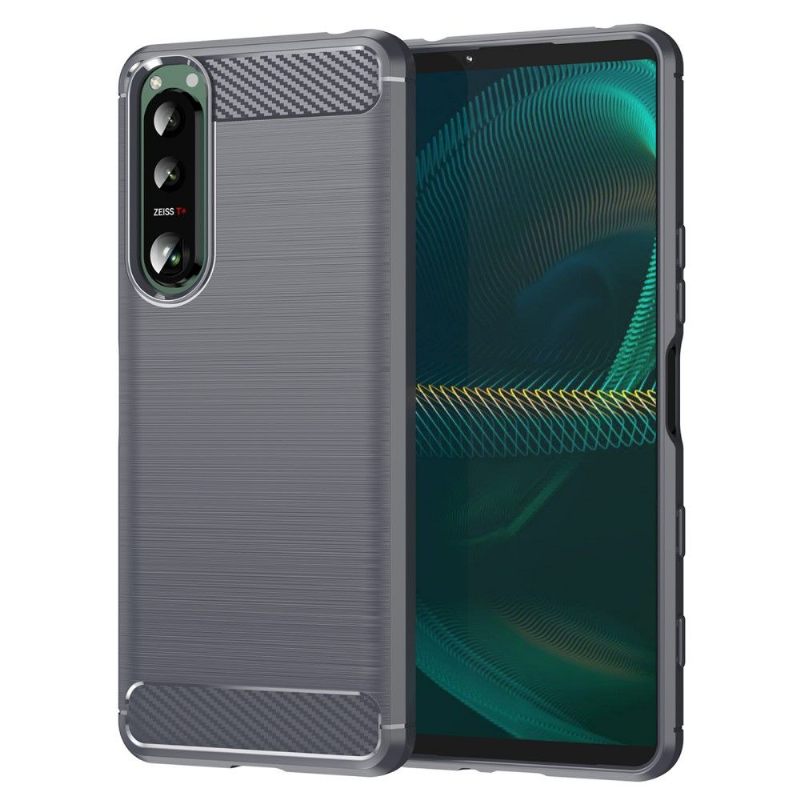 Hoesje voor Sony Xperia 5 III Geborsteld Effect Flexibel