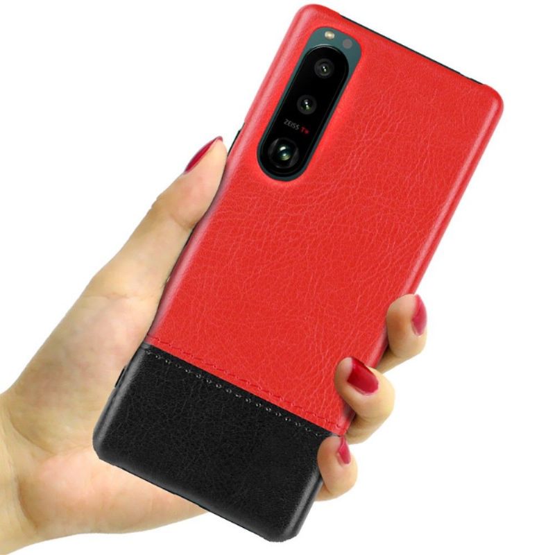Hoesje voor Sony Xperia 5 III Imak Tweekleurig Kunstleer