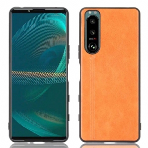 Hoesje voor Sony Xperia 5 III Leereffect