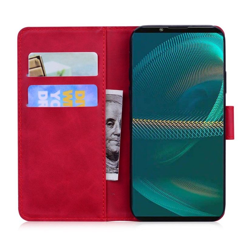 Leren Hoesje voor Sony Xperia 5 III Bescherming Hoesje Kleurrijke Vlinderbescherming