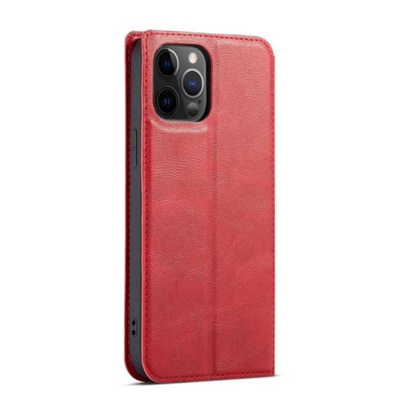 Cover voor iPhone 12 / 12 Pro Folio-hoesje Kunstleer Stiksels