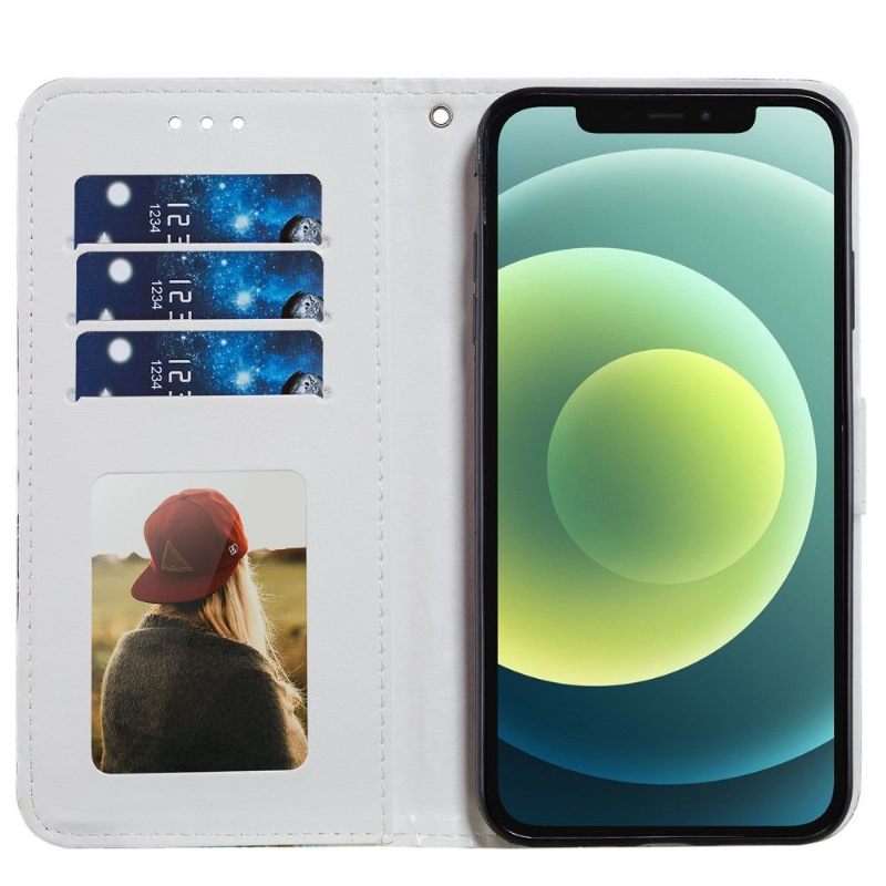 Folio-hoesje voor iPhone 12 / 12 Pro Gekleurde Dromenvanger