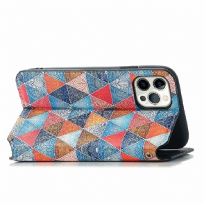 Folio-hoesje voor iPhone 12 / 12 Pro Geometrische Mandala